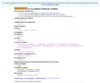 Laspalabras.es(INICIO es una palabra valida de scrabble) Screenshot