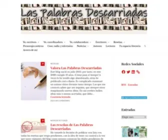 Laspalabrasdescarriadas.es(Blog literario) Screenshot