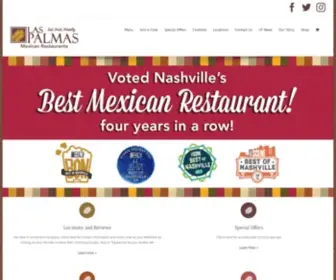 Laspalmasnashville.com(Las Palmas Mexican Restaurante) Screenshot