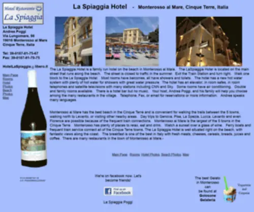 Laspiaggiahotel.com(Monterosso hotel) Screenshot