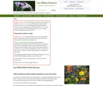 Laspilitas.com(Native Plants) Screenshot