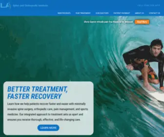 Laspineortho.com(LA Spine and Orthopedic Institute offers a unique integrated approach) Screenshot