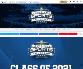 Lasportshall.com(Louisiana Sports Hall of Fame) Screenshot