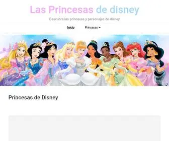 Lasprincesasdedisney.com(Las princesas de disney) Screenshot