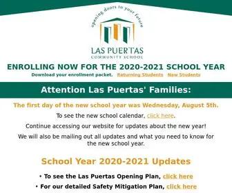 Laspuertascommunityschool.org(Las Puertas Community School) Screenshot