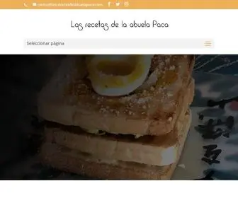 Lasrecetasdelabuelapaca.com(Las recetas de la abuela Paca) Screenshot