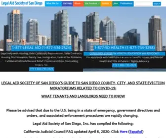 Lassd.org(Legal Aid Society of San Diego) Screenshot