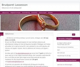 Lassesson.se(Brudparet Lassesson) Screenshot