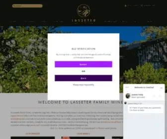 Lasseterfamilywinery.com(We are OPEN for tastings BOOK We believe that winemaking) Screenshot