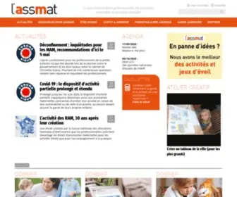 Lassmat.fr(La revue d'informations professionnelles des assistantes maternelles et assistantes familiales) Screenshot