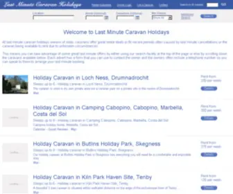 Last-Minute-Caravan-Holidays.co.uk(Last Minute Caravan Holidays) Screenshot