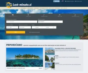 Last-Minute.si(Last minute počitnice od A do Ž) Screenshot
