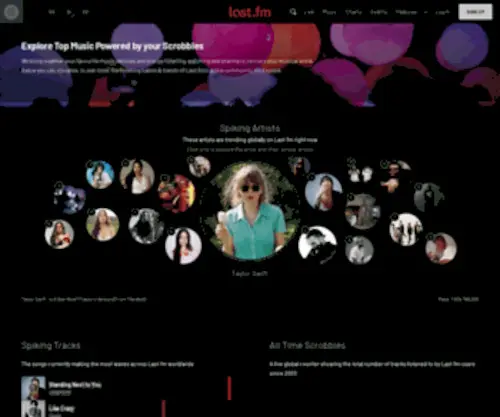 Last.fm(Listen to free music and watch videos with the largest music catalogue online) Screenshot
