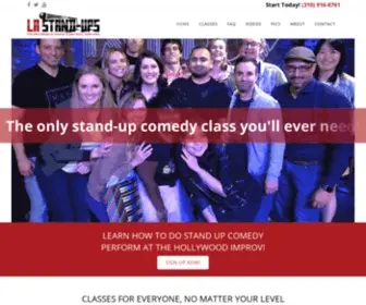 Lastandups.com(Learn How To Do Stand Up Comedy) Screenshot