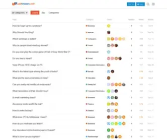 Lastanswers.com(Ask Questions) Screenshot