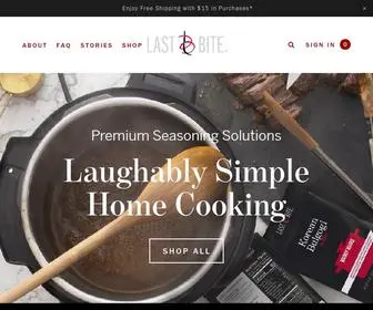 Lastbite.com(Simplifying Sophisticated Home Cooking™) Screenshot