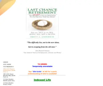 Lastchanceretirement.biz(Lastchanceretirement) Screenshot