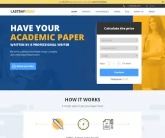 Lastdayessay.com(Custom Writing Service) Screenshot