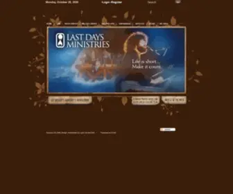 Lastdaysministries.com(Last Days Ministries) Screenshot