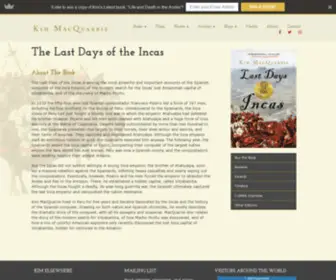 Lastdaysoftheincas.com(About The Book The Last Days of the Incas) Screenshot