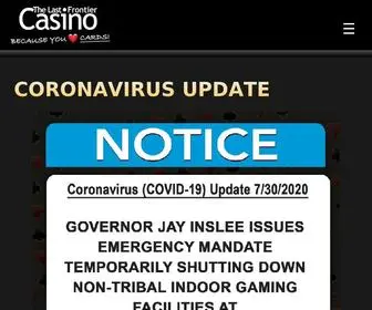 Lastfrontiercasino.com(Coronavirus Update) Screenshot