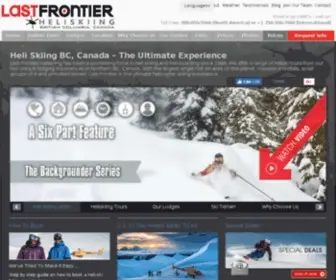 Lastfrontierheli.com(Heli Skiing Northern BC) Screenshot