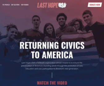 Lasthopeusa.org(Last Hope USA) Screenshot