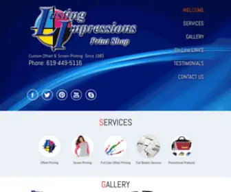 Lastingimpressionsprintshop.com(Lasting Impressions Print Shop) Screenshot