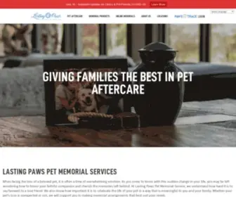 Lastingpawspetmemorial.com(Pet Memorial Services) Screenshot