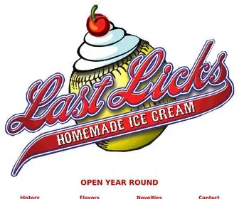 Lastlicksicecream.com(Last Licks Ice Cream) Screenshot