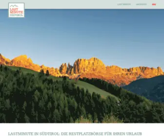 Lastminute-Suedtirol.com(Lastminute Südtirol) Screenshot