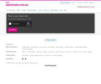 Lastminute.com.au(Last Minute Hotel Deals) Screenshot