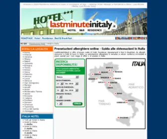 Lastminuteinitaly.it(OVHcloud accompagne votre évolution grâce au meilleur des infrastructures web) Screenshot