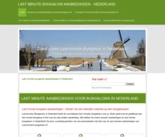 Lastminutes-Bungalows.nl(Herfstvakantie) Screenshot