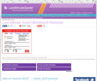 Lastminutespider.com(江山市换芦腋建筑劳务有限责任公司) Screenshot