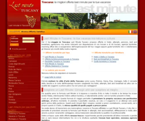 Lastminutetuscany.it(This domain was registered with) Screenshot