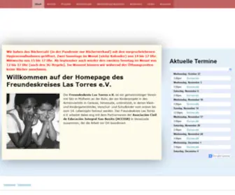 Lastorres.de(Willkommen auf der Homepage des Freundeskreises Las Torres e.V) Screenshot