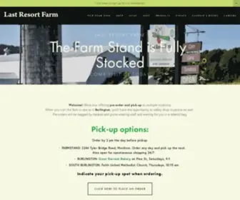 Lastresortfarm.com(Last Resort Farm) Screenshot