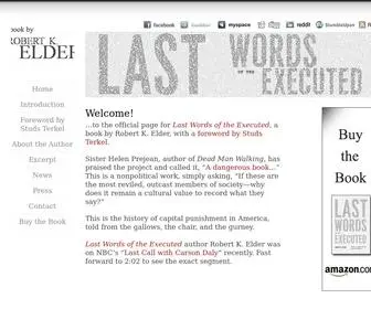 Lastwordsoftheexecuted.com(Last Words of the Executed) Screenshot