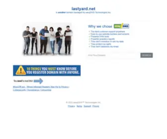Lastyard.net(Parked Page for) Screenshot