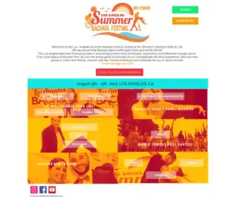 Lasummerbachatafestival.com(Los Angeles Summer Bachata Festival) Screenshot