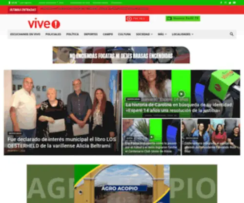 Lasvarillasvive.com.ar(Radio Vive) Screenshot