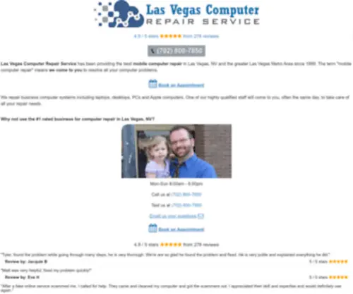 Lasvegascomputerrepairservice.com(Las Vegas Computer Repair Service) Screenshot