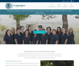 Lasvegasdentalassistant.com(Las Vegas Dental Assistant School) Screenshot