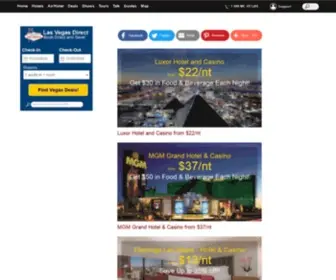 Lasvegasdirect.com(Lowest Hotel Rates in Vegas) Screenshot