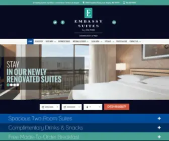 Lasvegasembassysuites.com(Hotels Near Las Vegas Convention Center) Screenshot