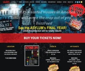 Lasvegashaunts.com(Home of ASYLUM and HOTEL FEAR) Screenshot