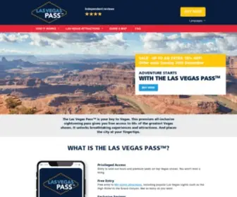 Lasvegaspass.com(Las Vegas Pass) Screenshot