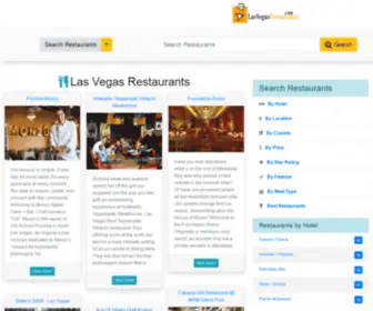 Lasvegasrestaurants.com(Las Vegas Restaurants) Screenshot