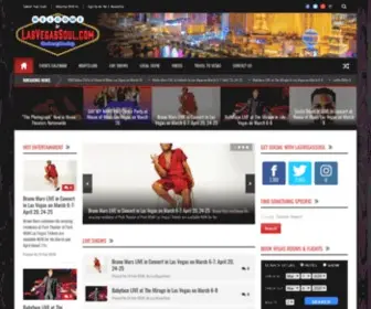 Lasvegassoul.com(The Soul of Las Vegas Entertainment on the Strip and Beyond) Screenshot